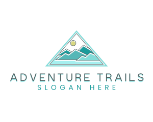 Mountain Horizon Triangle logo design