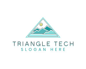 Mountain Horizon Triangle logo design