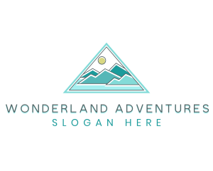 Mountain Horizon Triangle logo design