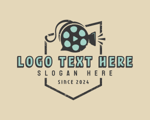 Vintage - Film Camera Reel Cinema logo design