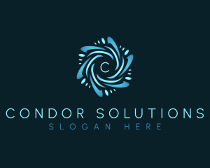 Cooling Fan Ventilation logo design