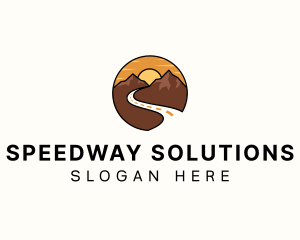 Roadway - Mountain Road Trip logo design