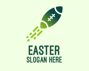 Green Rugby Rocket Logo