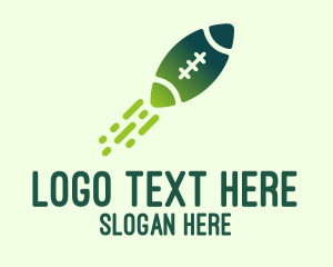 Green Rugby Rocket Logo