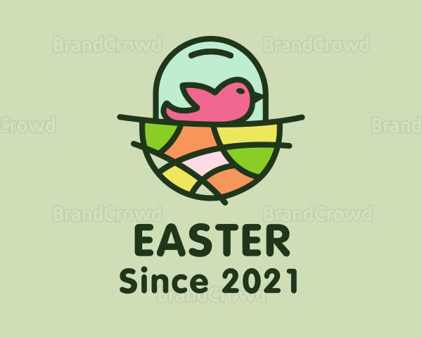 Colorful Bird Nest Logo