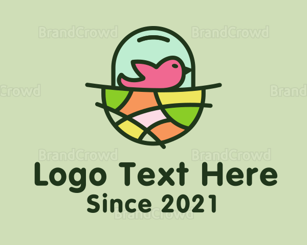 Colorful Bird Nest Logo