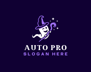 Magician - Ghost Mage Magic logo design