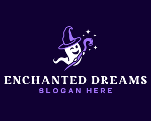 Ghost Mage Magic logo design