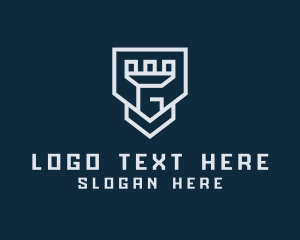 Insignia - Geometric Medieval Turret Letter G logo design