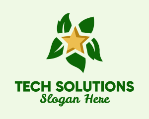Organic Products - Natural Leaf Star logo design