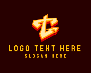 Streetwear Graffiti Letter T Logo