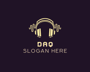 Headphone Music Beat Logo