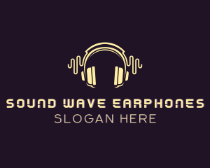 Earphones - Headphone Music Beat logo design