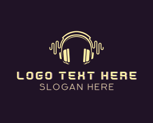 Media - Headphone Music Beat logo design