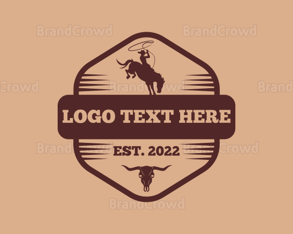 Rustic Western Cowboy Logo