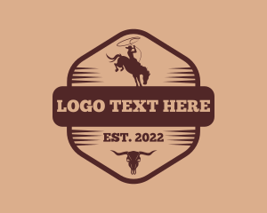 Cowboy - Rustic Western Cowboy logo design