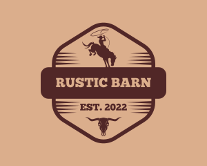 Rustic Western Cowboy logo design