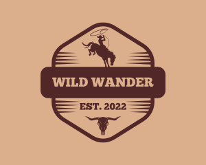 Rustic Western Cowboy logo design