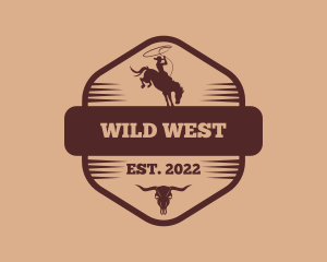 Rustic Western Cowboy logo design