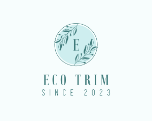 Organic Leaf Wreath logo design