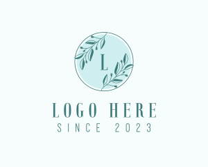 Eco Friendly - Organic Leaf Wreath logo design
