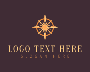 Luxury - Travel Compass Locator logo design