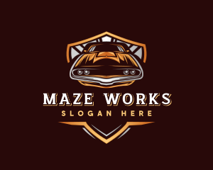 Muscle Car Detailing logo design