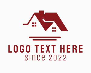 Realty - Red House Roofing Contractor logo design