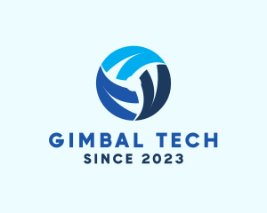 Professional Tech Globe  logo design