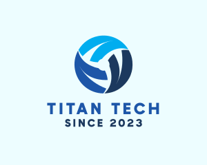 Professional Tech Globe  logo design