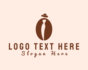 Cafe - Coffee Bean Lady logo design