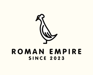 Roman - Tufted Roman Geese logo design