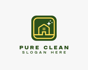 Janitorial Clean Housekeeping  logo design