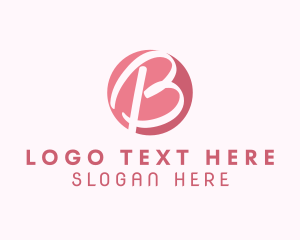 Handwritten Letter B Logo