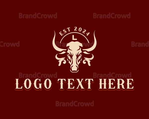 Bull Rodeo Texas Logo