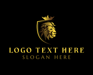 Feline - Royal Lion Crown logo design