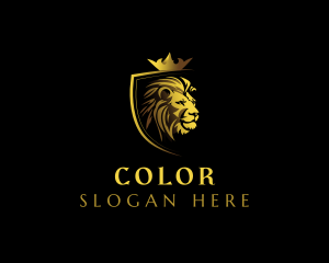 Feline - Royal Lion Crown logo design