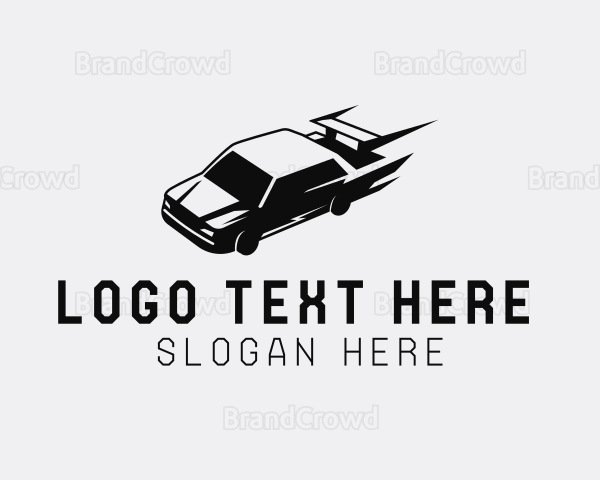 Fast Racing Sports Car Logo