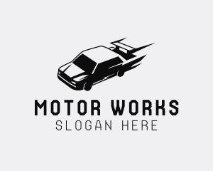 Motor - Fast Racing Sports Car logo design