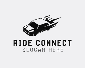 Rideshare - Fast Racing Sports Car logo design