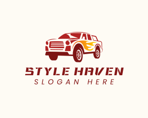 Race - Automotive Pickup Truck logo design