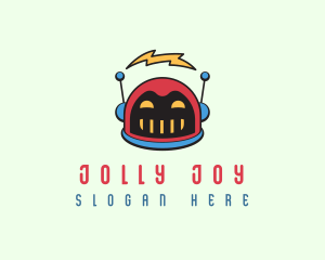 Jolly - Happy Electric Robot logo design