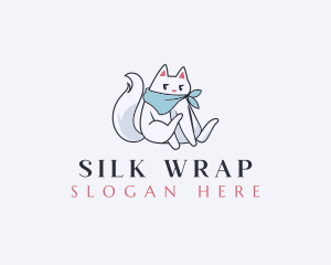 Scarf - Cute Pet Cat logo design