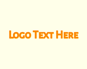 Fossil - Generic Orange Wordmark logo design