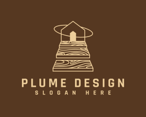 Wooden Flooring House logo design