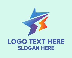 Web Developer - Modern Business Star logo design