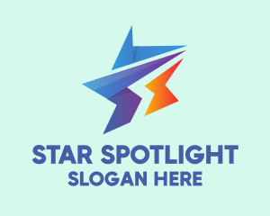 Modern Business Star  logo design