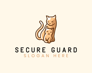 Animal Shelter - Cute Cat Kitten logo design