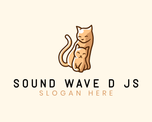 Trainer - Cute Cat Kitten logo design