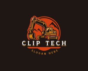 Industrial Excavator Machinery Logo